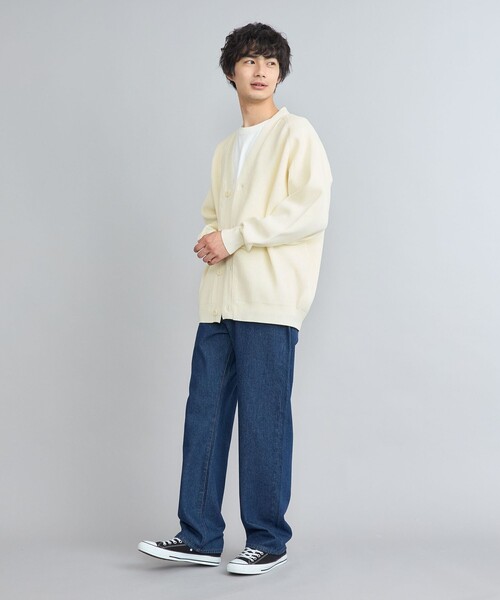 coen（コーエン）の「【アンチピリングニット】スポンディッシュクレイジーVネックカーディガン（カーディガン/ボレロ・メンズ・オフホワイト/ブラック/ネイビー・S/M/L/XL）」の9枚目の写真