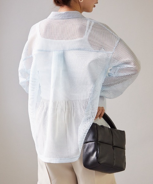 ブラウス シャツ vacances mesh shirt / バカンスメッシュシャツ レディース vacances mesh shirt / バカンスメッシュシャツ（シャツ
