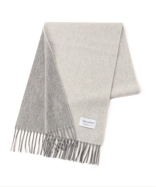 tk.TAKEO KIKUCHI（ティーケータケオキクチ）の「◆【カシミヤ100%】ピュアカシミヤリバーシブルマフラー（マフラー・メンズ・アイボリー/ブラック/ボルドー/ブルー系その他/サックスブルー/ブラウン系その他/ライトパープル・00）」の13枚目の写真