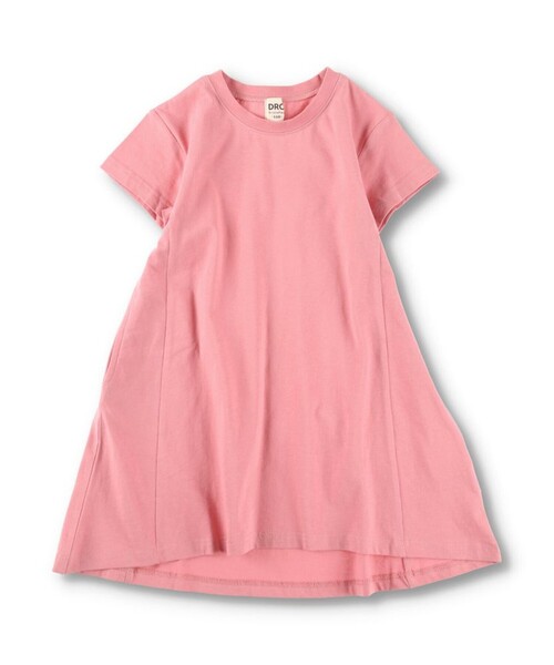 DRC branshes(ディーアールシーブランシェス)の「【WEB限定/DRC/お肌に嬉しい綿100%】サイド切替フレア半袖ワンピース(ワンピース・キッズ・フューシャピンク/チャコールグレー/ブルーグレー/ブラック/ラベンダー・120/140/100/150/90/110/130)」の5枚目の写真