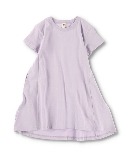 DRC branshes(ディーアールシーブランシェス)の「【WEB限定/DRC/お肌に嬉しい綿100%】サイド切替フレア半袖ワンピース(ワンピース・キッズ・フューシャピンク/チャコールグレー/ブルーグレー/ブラック/ラベンダー・120/140/100/150/90/110/130)」の15枚目の写真