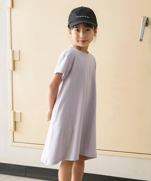 DRC branshes(ディーアールシーブランシェス)の「【WEB限定/DRC/お肌に嬉しい綿100%】サイド切替フレア半袖ワンピース(ワンピース・キッズ・フューシャピンク/チャコールグレー/ブルーグレー/ブラック/ラベンダー・120/140/100/150/90/110/130)」の16枚目の写真