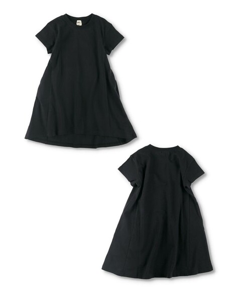 DRC branshes(ディーアールシーブランシェス)の「【WEB限定/DRC/お肌に嬉しい綿100%】サイド切替フレア半袖ワンピース(ワンピース・キッズ・フューシャピンク/チャコールグレー/ブルーグレー/ブラック/ラベンダー・120/140/100/150/90/110/130)」の21枚目の写真