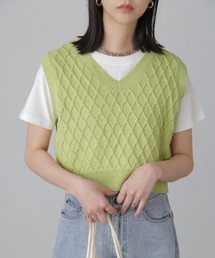 FREE'S MART | Ｖネックニットベスト(ベスト)