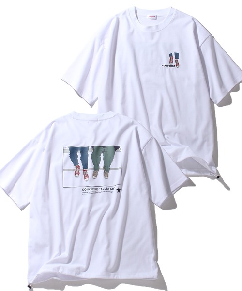 CONVERSE(コンバース)の「【CONVERSE/コンバース】プレーティング天竺 イラストタッチプリント 半袖Tシャツ/UVカット 接触冷感(Tシャツ/カットソー・メンズ・ブラック/ブルー/ホワイト/ブルー系その他/グレー/ホワイト系その他・LL/M/L)」の3枚目の写真