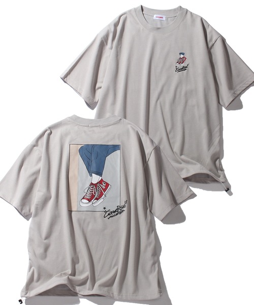 CONVERSE(コンバース)の「【CONVERSE/コンバース】プレーティング天竺 イラストタッチプリント 半袖Tシャツ/UVカット 接触冷感(Tシャツ/カットソー・メンズ・ブラック/ブルー/ホワイト/ブルー系その他/グレー/ホワイト系その他・LL/M/L)」の5枚目の写真