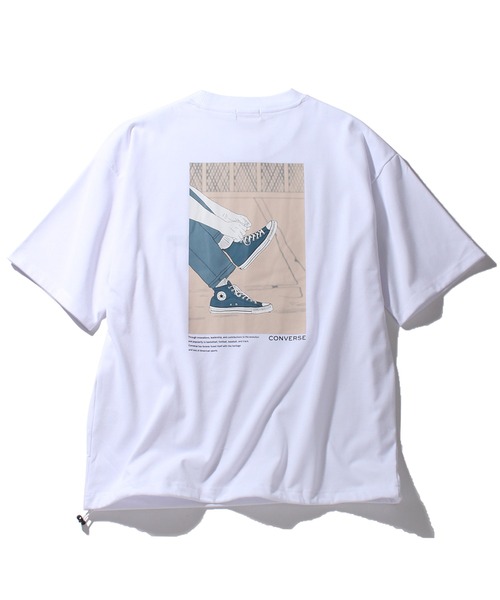 CONVERSE(コンバース)の「【CONVERSE/コンバース】プレーティング天竺 イラストタッチプリント 半袖Tシャツ/UVカット 接触冷感(Tシャツ/カットソー・メンズ・ブラック/ブルー/ホワイト/ブルー系その他/グレー/ホワイト系その他・LL/M/L)」の8枚目の写真