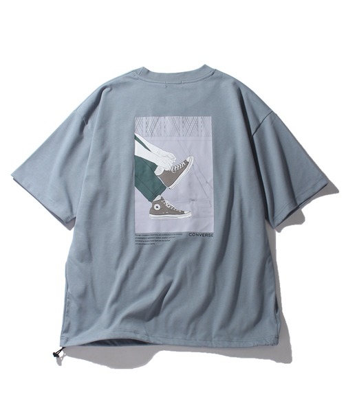 CONVERSE(コンバース)の「【CONVERSE/コンバース】プレーティング天竺 イラストタッチプリント 半袖Tシャツ/UVカット 接触冷感(Tシャツ/カットソー・メンズ・ブラック/ブルー/ホワイト/ブルー系その他/グレー/ホワイト系その他・LL/M/L)」の10枚目の写真