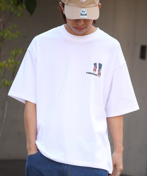 CONVERSE(コンバース)の「【CONVERSE/コンバース】プレーティング天竺 イラストタッチプリント 半袖Tシャツ/UVカット 接触冷感(Tシャツ/カットソー・メンズ・ブラック/ブルー/ホワイト/ブルー系その他/グレー/ホワイト系その他・LL/M/L)」の19枚目の写真