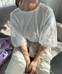 チュールバルーンスリーブTee