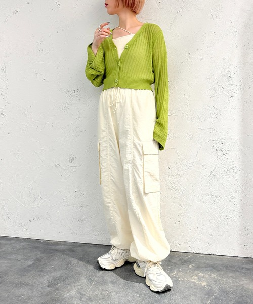 apres jour mignon(アプレジュールミニョン)の「カーゴパンツ(カーゴパンツ・レディース・ブルー・X-LARGE)」の6枚目の写真