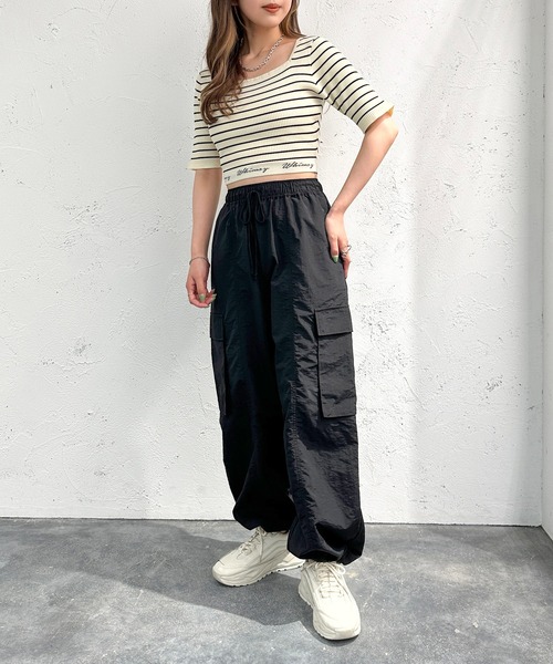 apres jour mignon(アプレジュールミニョン)の「カーゴパンツ(カーゴパンツ・レディース・ブルー・X-LARGE)」の11枚目の写真