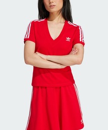 adidas | スリーストライプス Vネック スリム半袖Tシャツ / アディダスオリジナルス adidas Originals(Tシャツ/カットソー)