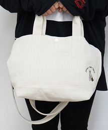 POLAR BEAR BANK / ポーラーベアバンク ベア―バッグ 刺繍キャンバス2WAY トート PBB 035 MMI