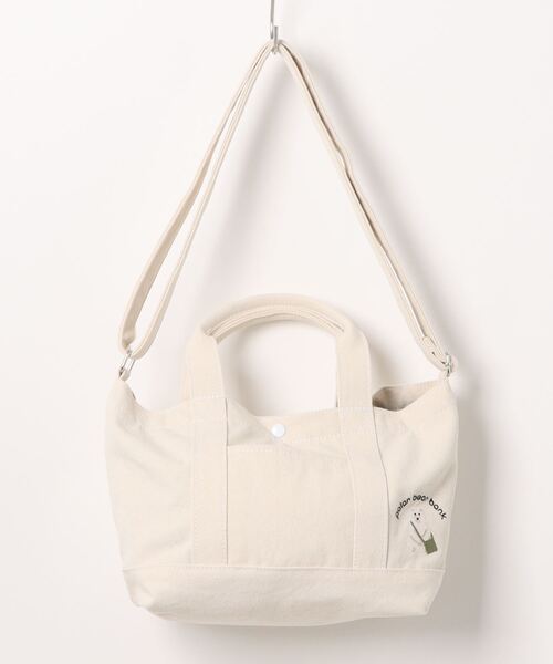 salle de bal(サルデバル)の「POLAR BEAR BANK / ポーラーベアバンク ベア―バッグ 刺繍キャンバス2WAY トート PBB 035 MMI(トートバッグ・レディース・ライトグレー/オレンジ/ブラック/アイボリー/カーキ・FREE)」の14枚目の写真