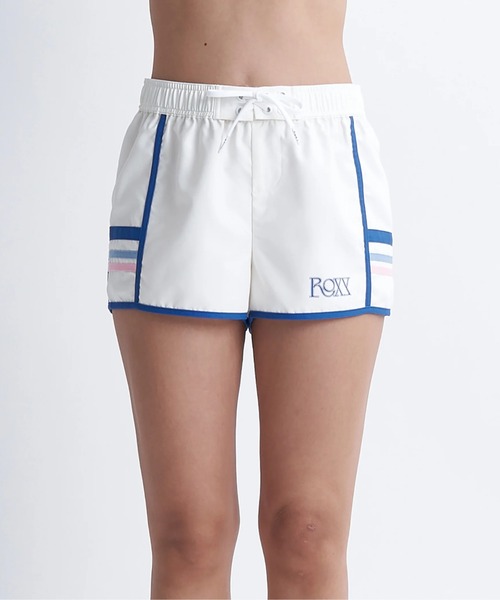 ROXY(ロキシー)の「RETRO 90'S SHORTS/ロキシーウエストゴムボトムス(水着)(水着・レディース・ホワイト/ベージュ・SMALL/MEDIUM/LARGE)」の4枚目の写真