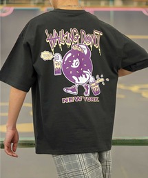 【GROOVY STORE】WALKING DONUT オーバーサイズ ヘビーウエイト半袖Tシャツ