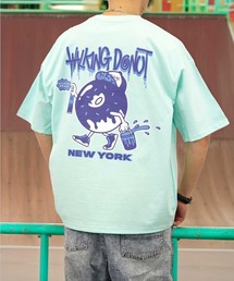 【GROOVY STORE】WALKING DONUT オーバーサイズ ヘビーウエイト半袖Tシャツ