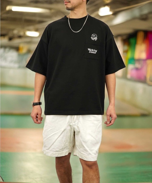 Burner(バーナー)の「【GROOVY STORE】WALKING DONUT オーバーサイズ ヘビーウエイト半袖Tシャツ(Tシャツ/カットソー・メンズ・ブラック/ホワイト系その他2/グレー/杢グレー/ミント/ホワイト/ライトブラック/ピンク・L/LL/M)」の5枚目の写真