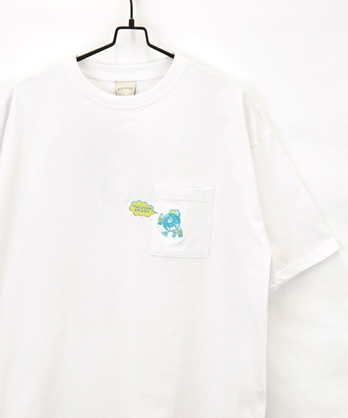 Burner(バーナー)の「【GROOVY STORE】WALKING DONUT オーバーサイズ ヘビーウエイト半袖Tシャツ(Tシャツ/カットソー・メンズ・ブラック/ホワイト系その他2/グレー/杢グレー/ミント/ホワイト/ライトブラック/ピンク・L/LL/M)」の10枚目の写真
