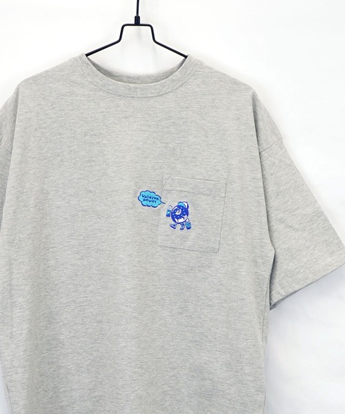 Burner(バーナー)の「【GROOVY STORE】WALKING DONUT オーバーサイズ ヘビーウエイト半袖Tシャツ(Tシャツ/カットソー・メンズ・ブラック/ホワイト系その他2/グレー/杢グレー/ミント/ホワイト/ライトブラック/ピンク・L/LL/M)」の12枚目の写真