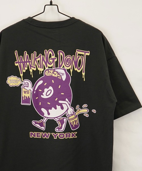 Burner(バーナー)の「【GROOVY STORE】WALKING DONUT オーバーサイズ ヘビーウエイト半袖Tシャツ(Tシャツ/カットソー・メンズ・ブラック/ホワイト系その他2/グレー/杢グレー/ミント/ホワイト/ライトブラック/ピンク・L/LL/M)」の13枚目の写真