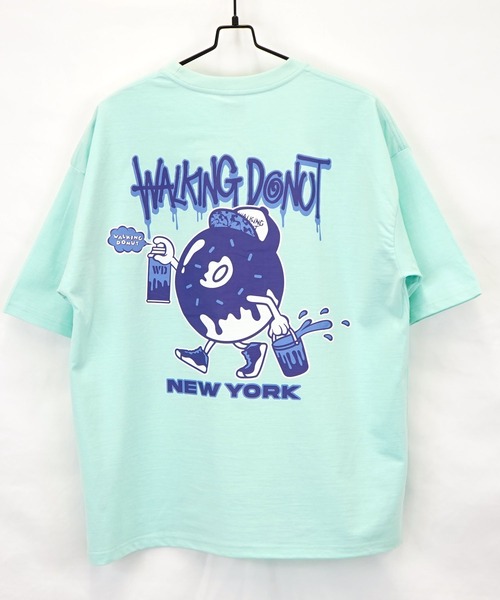 Burner(バーナー)の「【GROOVY STORE】WALKING DONUT オーバーサイズ ヘビーウエイト半袖Tシャツ(Tシャツ/カットソー・メンズ・ブラック/ホワイト系その他2/グレー/杢グレー/ミント/ホワイト/ライトブラック/ピンク・L/LL/M)」の15枚目の写真