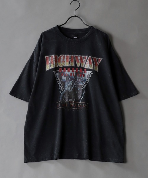 セール】Pigment Graphic T-shirt/オーバーサイズ ピグメント