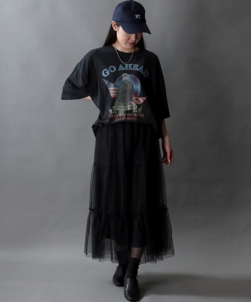 SITRY(シトリー)の「Pigment Graphic T-shirt/オーバーサイズ ピグメント加工 ヴィンテージライク ロックプリント 半袖Tシャツ レディース メンズ(Tシャツ/カットソー・メンズ・チャコール/グレー系その他/ブラック/ブラック系その他・L/M)」の21枚目の写真