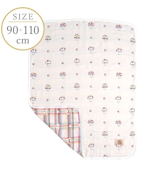 【Hoppetta(ホッペッタ)】 シャンピニオン ドゥ ケット(ベビーサイズ) 6重ガーゼ（ベビー寝具/家具）｜Hoppetta（ホッペッタ）
