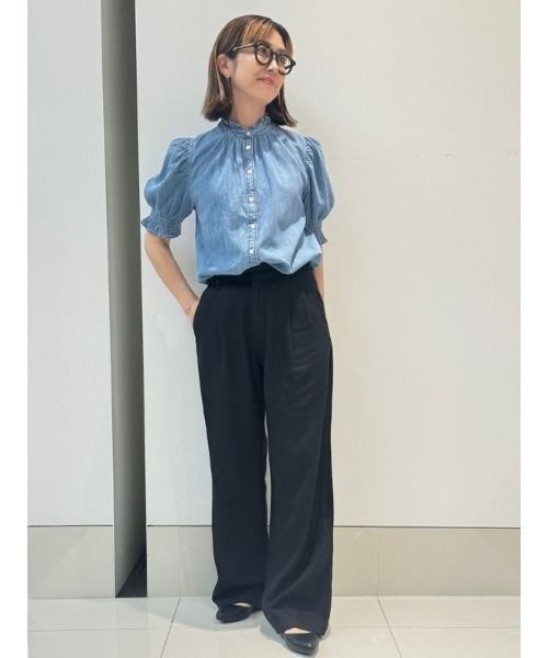【関税込み】HYEIN SEO ネイビー フラップポケット トラウザーズ Hyein Seo ウィメンズ | SSENSE 日本