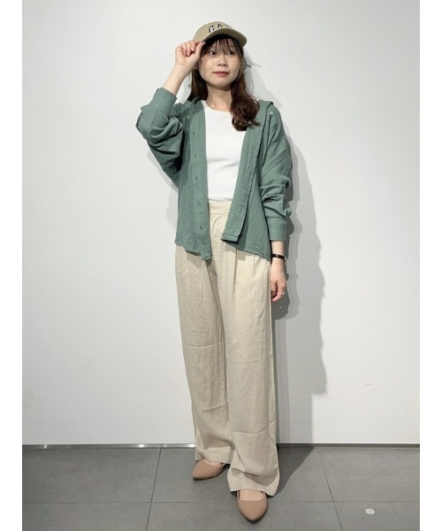 美品☆かぐれ 2024SS リネンイージートラウザー パンツ ベージュ 麻 楽天市場】リネンイージートラウザー／かぐれ（kagure） : 丸井