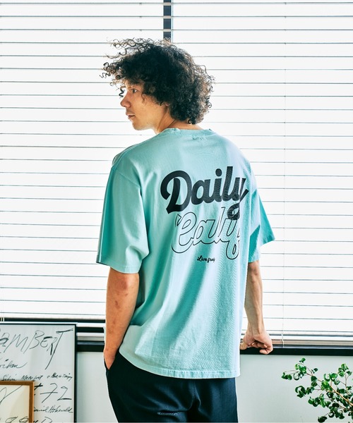 SUNBLAZE カットソー トップス Tシャツ 半袖 ロング丈 バックプリント SUNBLAZE カットソー トップス Tシャツ 半袖 ロング丈 バック
