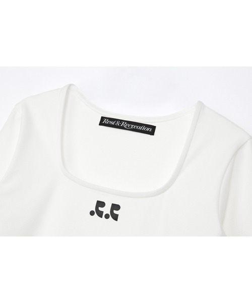 Rest&Recreation(レストアンドレクリエーション)の「RR スクエアネック 長袖(Tシャツ/カットソー・レディース・ホワイト/ブラック・ONE)」の13枚目の写真