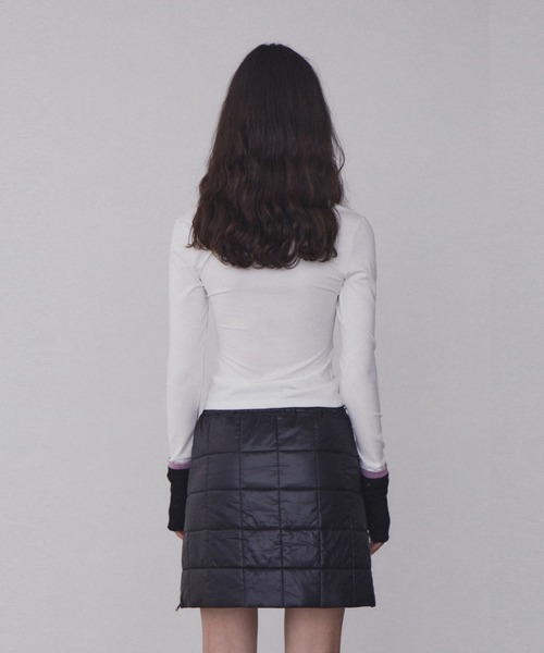 Rest&Recreation(レストアンドレクリエーション)の「RR スクエアネック 長袖(Tシャツ/カットソー・レディース・ホワイト/ブラック・ONE)」の6枚目の写真