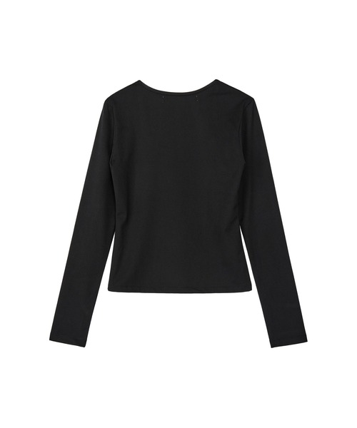 Rest&Recreation(レストアンドレクリエーション)の「RR スクエアネック 長袖(Tシャツ/カットソー・レディース・ホワイト/ブラック・ONE)」の16枚目の写真