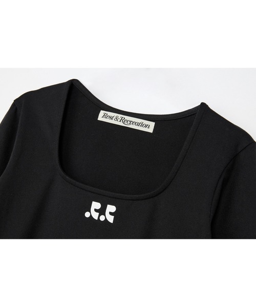 Rest&Recreation(レストアンドレクリエーション)の「RR スクエアネック 長袖(Tシャツ/カットソー・レディース・ホワイト/ブラック・ONE)」の17枚目の写真