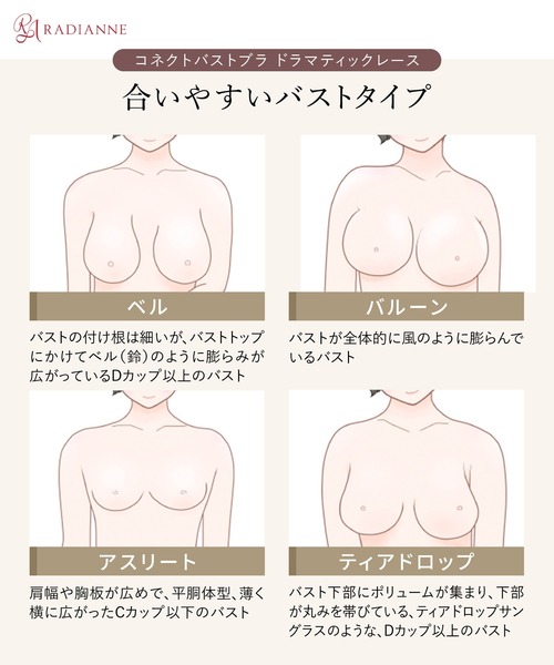 RADIANNE（ラディアンヌ）の「【重いバストから解放/大きい胸の補正ブラ】コネクトバストブラ ドラマティックレースブラ&ショーツ/【ブラ&ショーツセット】（ブラ&ショーツ・レディース・ブラック/ピンク/グリーン/ベージュ/パープル/ネイビー・D75/F75/G75/E70/E75/E80/F65/F70/F80/F85/G65/G70/H65/H70/H75/I65/I70/I75/G80/H80）」の17枚目の写真