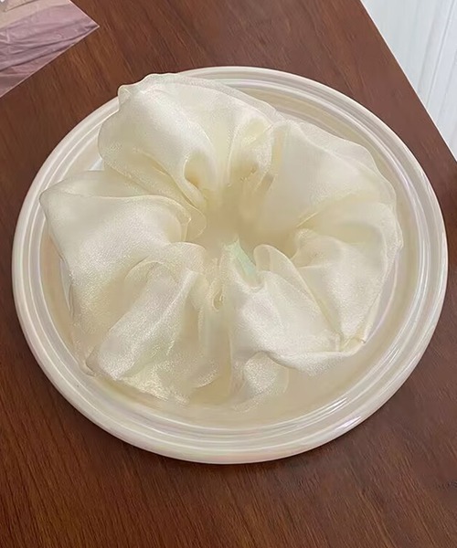 DiamondHearts（ダイヤモンドハーツ）の「シフォンシュシュ（シュシュ・レディース・ブラウン/ブラック/ホワイト・FREE）」の4枚目の写真