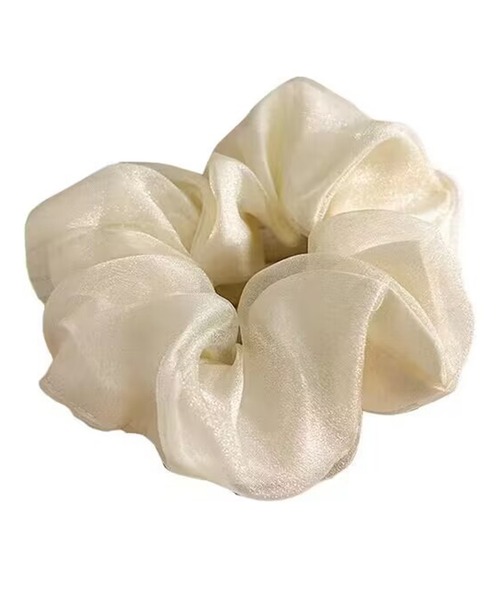 DiamondHearts（ダイヤモンドハーツ）の「シフォンシュシュ（シュシュ・レディース・ブラウン/ブラック/ホワイト・FREE）」の5枚目の写真