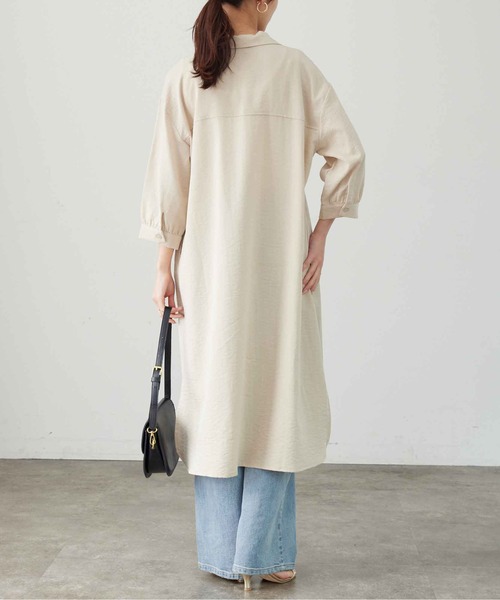 w closet ブラウス シャツ ストライプミニワンピースシャツ