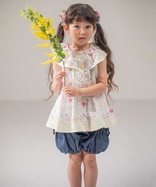 sense of wonder(センスオブワンダー)の「サイドリボンバルーンパンツ【日本製】(スウェットパンツ・キッズ・ネイビー・80cm/90cm/110cm/100cm/120cm/130cm)」の13枚目の写真