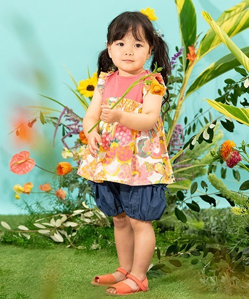 sense of wonder(センスオブワンダー)の「サイドリボンバルーンパンツ【日本製】(スウェットパンツ・キッズ・ネイビー・80cm/90cm/110cm/100cm/120cm/130cm)」の9枚目の写真