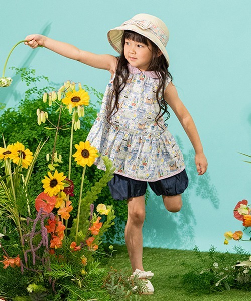 sense of wonder(センスオブワンダー)の「サイドリボンバルーンパンツ【日本製】(スウェットパンツ・キッズ・ネイビー・80cm/90cm/110cm/100cm/120cm/130cm)」の11枚目の写真