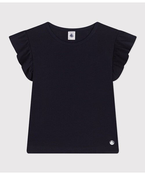 PETIT BATEAU（プチバトー）の「コットン半袖Ｔシャツ（Tシャツ/カットソー・キッズ・ネイビー/ホワイト・6YEAR/8YEAR/10YEAR/12YEAR）」の6枚目の写真