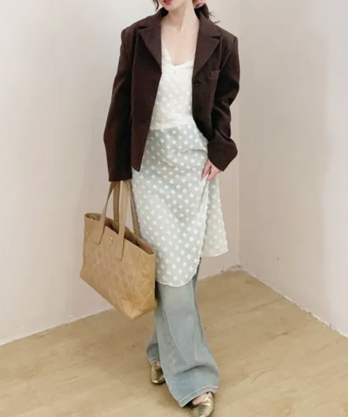 セール】さらっと着れる一枚。花柄レースシフォンシースルー