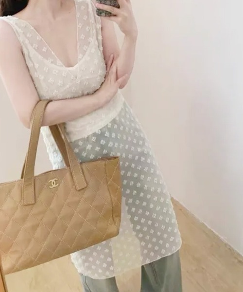 SEN TOKYO(セントーキョー)の「さらっと着れる一枚。花柄レースシフォンシースルーワンピース(ワンピース・レディース・ブラック/ホワイト・M/L)」の13枚目の写真