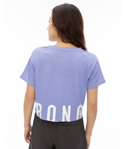 BILLABONG(ビラボン)の「BILLABONG レディース 【ACTIVE】 ACTIVE MESH CROPPED TEE トレーニングTシャツ 【2024年春夏モデル】/ビラボンUVカットショート丈半袖Tシャツ(Tシャツ/カットソー・レディース・パープル/ホワイト/ブラック・LARGE/MEDIUM)」の7枚目の写真