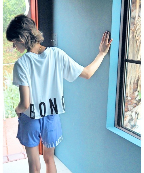 BILLABONG(ビラボン)の「BILLABONG レディース 【ACTIVE】 ACTIVE MESH CROPPED TEE トレーニングTシャツ 【2024年春夏モデル】/ビラボンUVカットショート丈半袖Tシャツ(Tシャツ/カットソー・レディース・パープル/ホワイト/ブラック・LARGE/MEDIUM)」の5枚目の写真