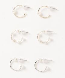 メタルフープ/セットピアス